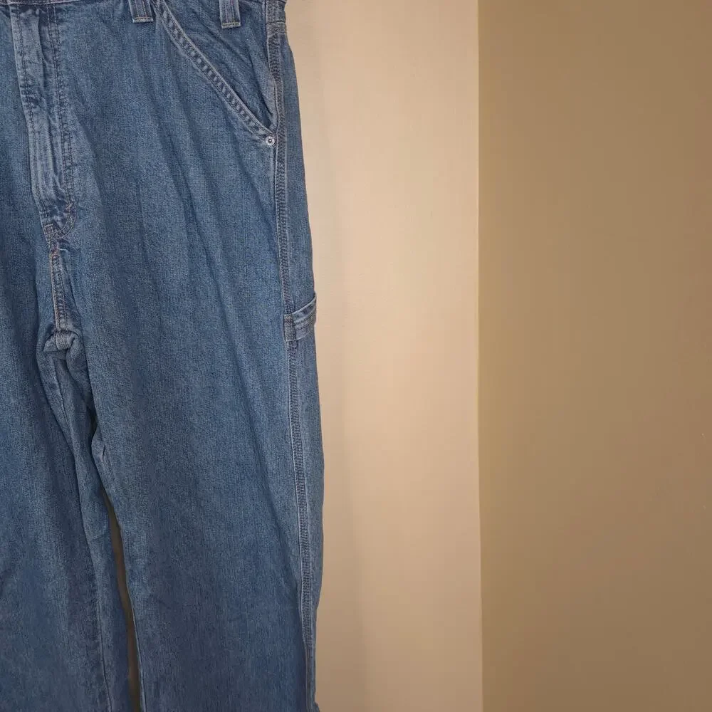 Levi's Signature Carpenter Light Wash Denim Jeans Size 38x30